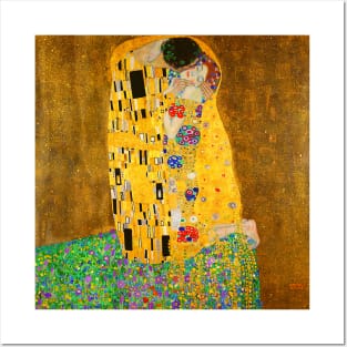 Gustav Klimt The kiss famous art painting Posters and Art